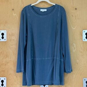 J. Jill Slate Blue Long Sleeve Tunic